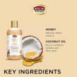 African Pride Moisture Miracle Honey & Coconut Oil Shampoo - For Natural Coils & Curls, Nourishes & Shines, Sulfate Free, Color Safe, 12 oz. - Image 2