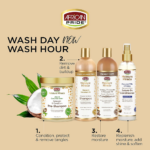 African Pride Moisture Miracle Honey & Coconut Oil Shampoo - For Natural Coils & Curls, Nourishes & Shines, Sulfate Free, Color Safe, 12 oz. - Image 3