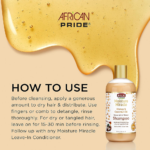 African Pride Moisture Miracle Honey & Coconut Oil Shampoo - For Natural Coils & Curls, Nourishes & Shines, Sulfate Free, Color Safe, 12 oz. - Image 4